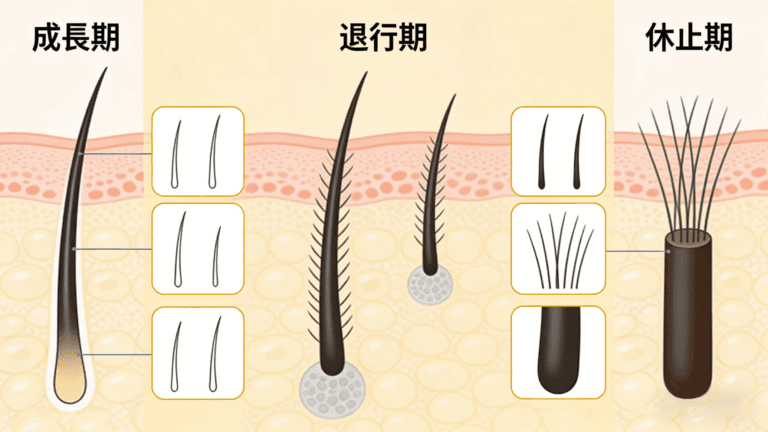 男性の薄毛（AGA）はなぜ進行するのか？医学的メカニズムと初期対策