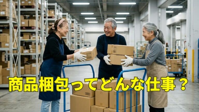梱包スタッフの仕事はシニア世代にも向いている?知っておきたいポイント
